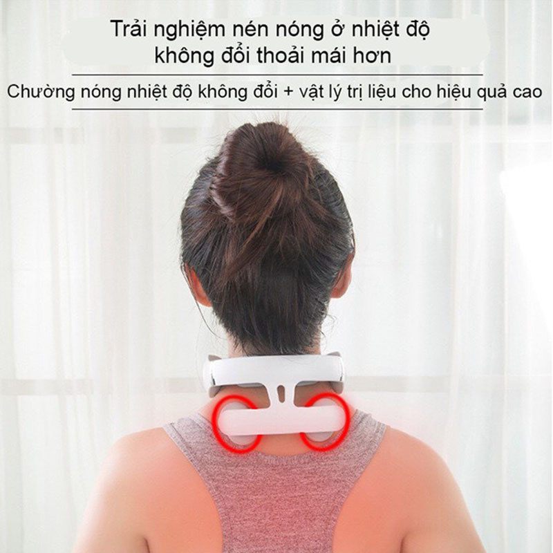 Máy Mát Xa Cổ Vai Gáy Chuyên Sâu 4 Miếng Xung Điện Cực Giảm Đau Mỏi Hiệu Quả Cao - Máy Massage Cổ Vai Gáy Thông Minh