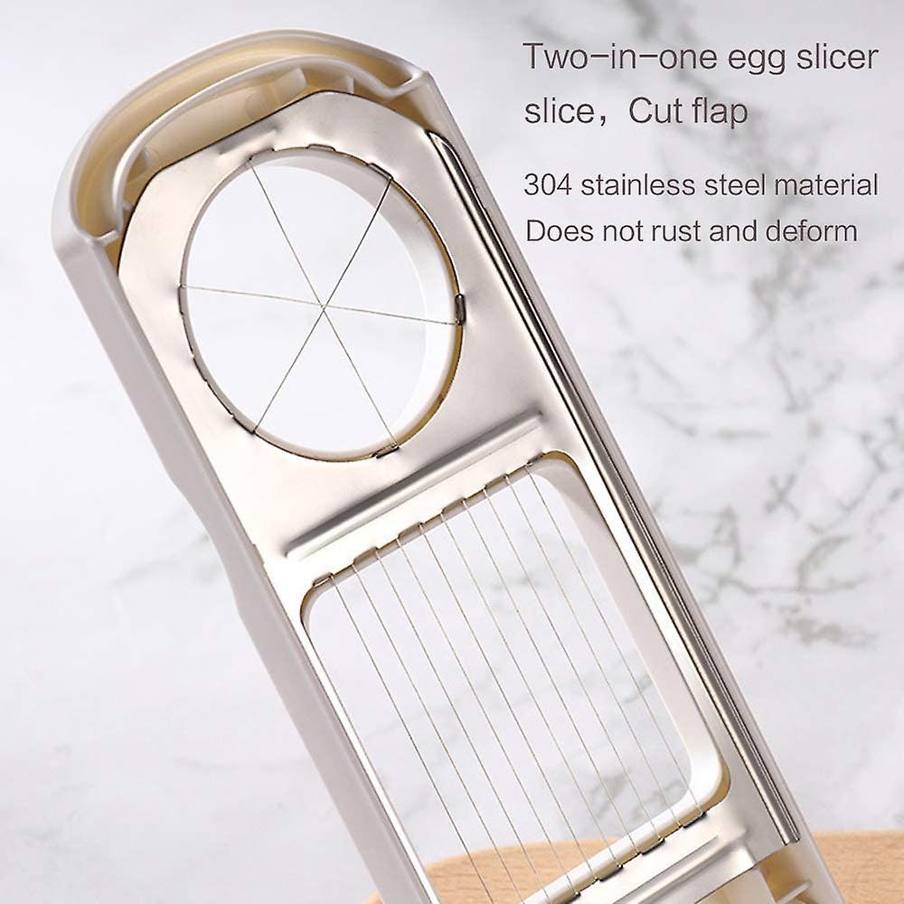 Máy cắt trứng Máy cắt trứng 2 trong 1 Máy cắt trái cây bằng thép không gỉ cho dâu tây