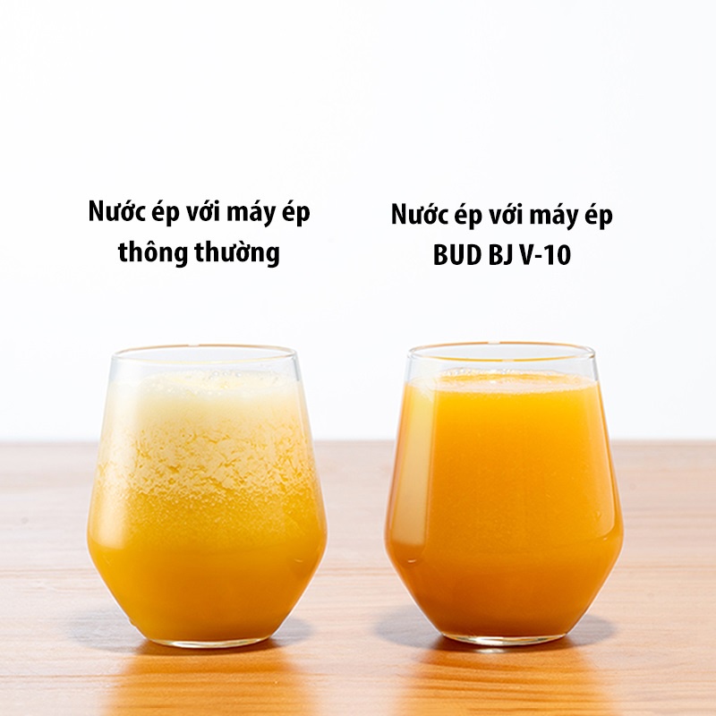 Máy Ép Chậm Xiaomi BUD BJ-V10 Ép Kiệt 95% Lượng Nước Dung Tích 0.3 Lít Công Suất Ép 150 W - Hàng Nhập Khẩu