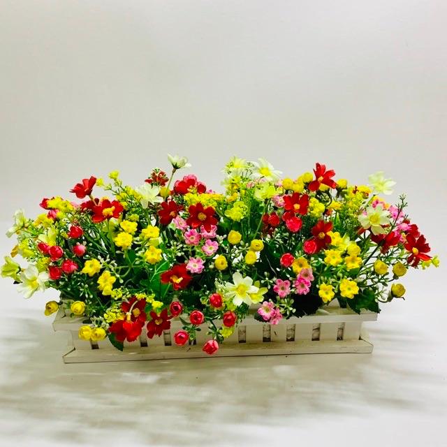 Hàng rào hoa trang trí cầu thang 40cm phụ kiện trang trí tết