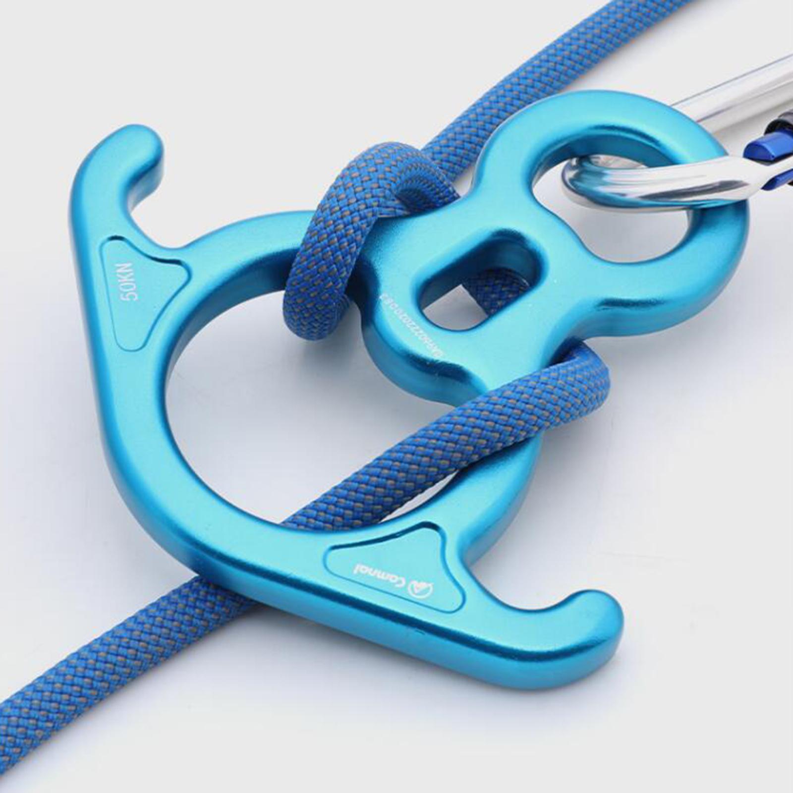 50kN Descender Aluminum Alloy Belay Device Downhill Equipment