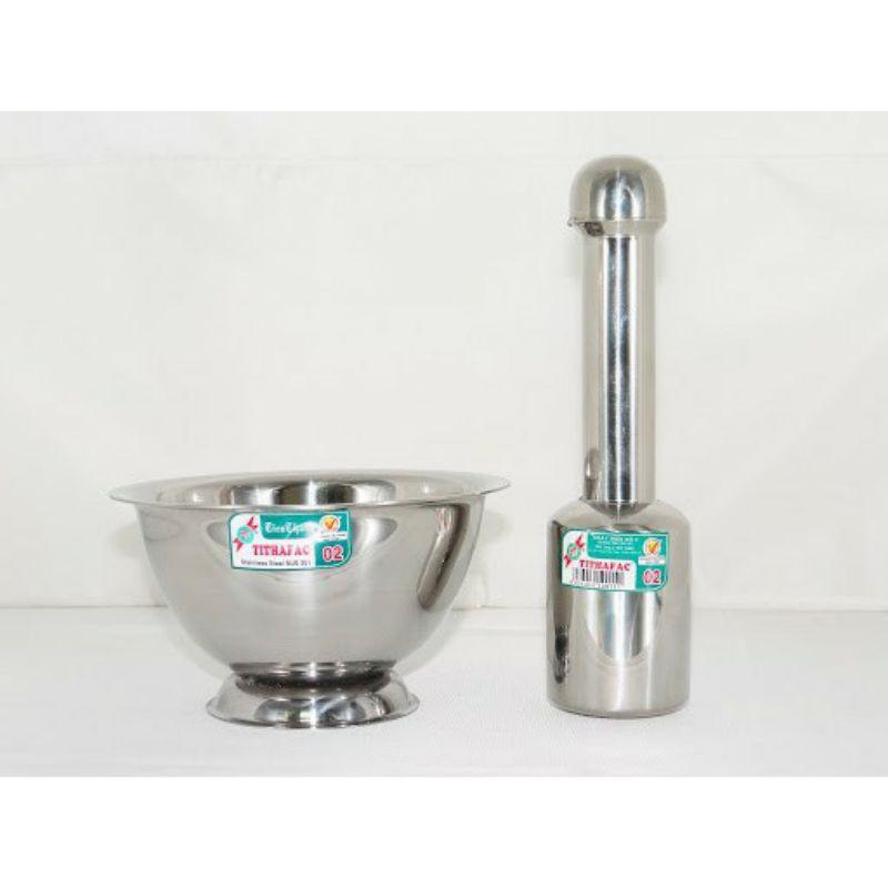 Bộ Chày Cối Bằng Inox SUS 304 Cao Cấp Chống Nấm Mốc