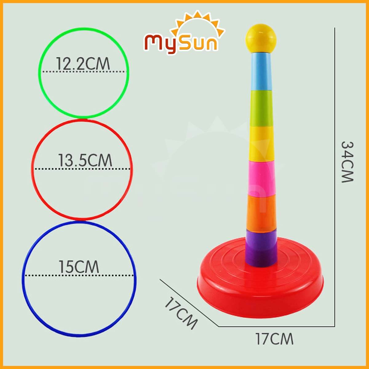 Bộ đồ trò chơi NÉM VÒNG cổ chai cho bé giải trí giảm căng thẳng MySun