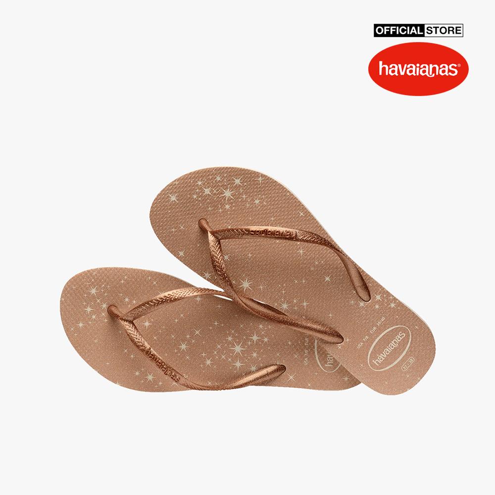 HAVAIANAS - Dép kẹp nữ Chinelo Feminino Slim Gloss 4145617-0