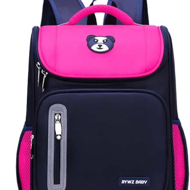 Ba lô tiểu học, ba lô chống gù cho bé gái hình gấu G275