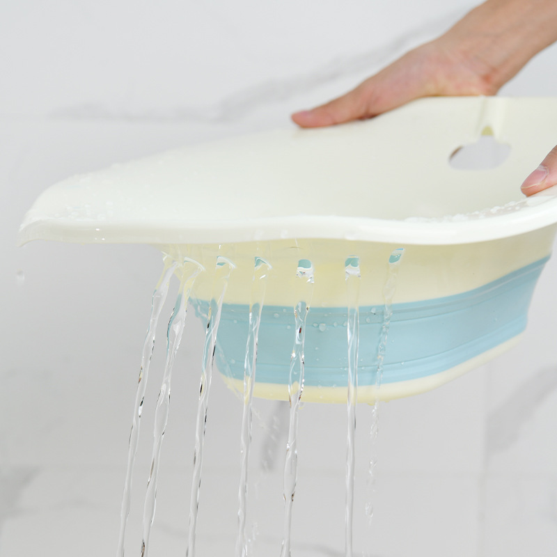 Chậu xông vùng kín sau sinh Song An Eco loại gấp gọn (chọn màu và vòi xịt)