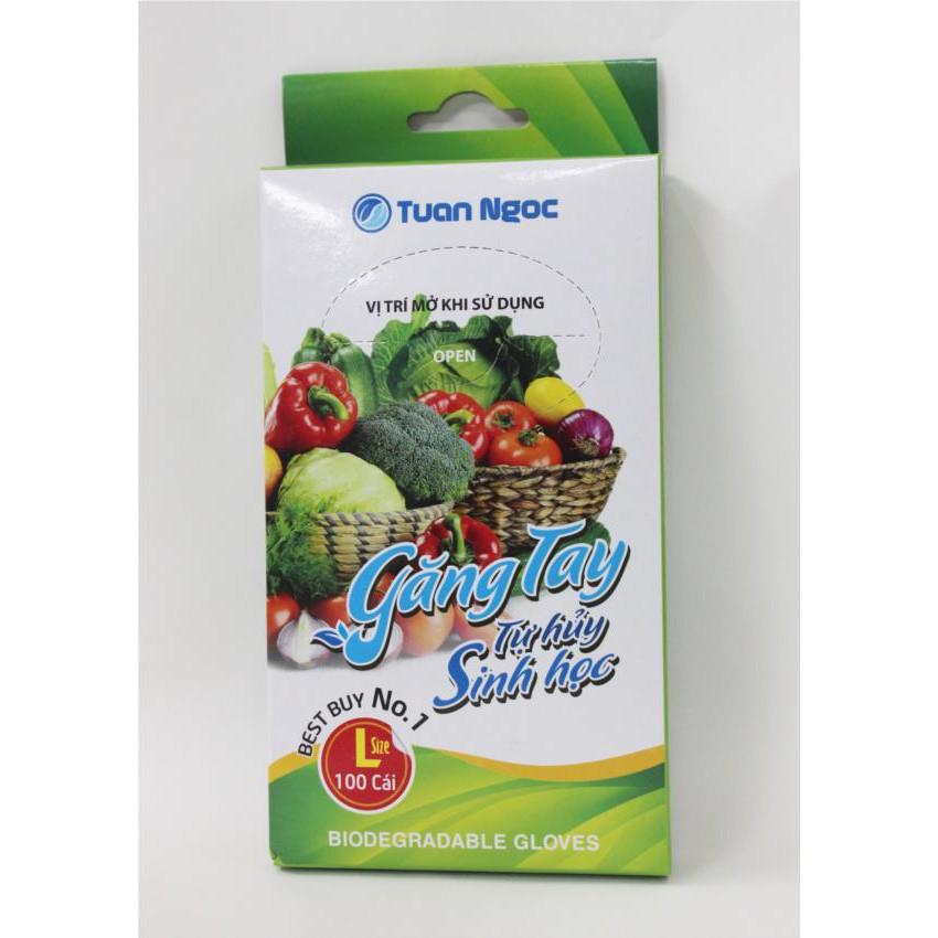 Set 100 chiếc găng tay nilong dùng 1 lần Tuấn Ngọc