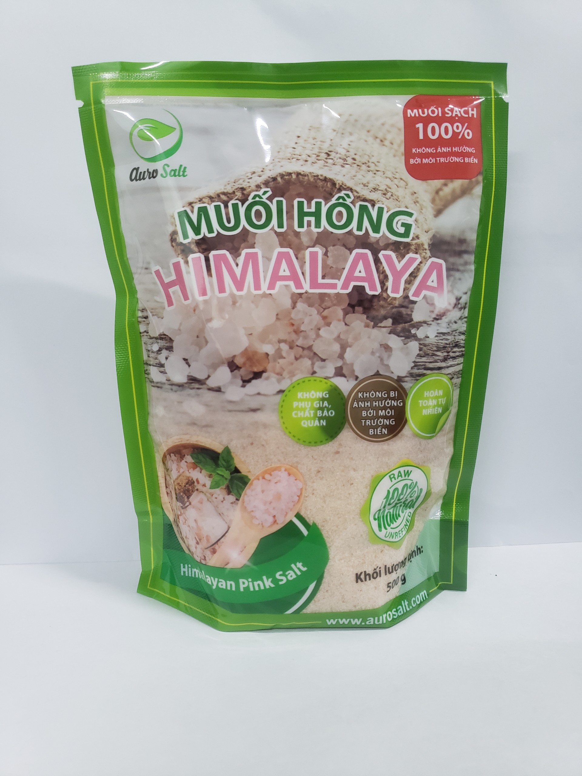 Muối Hồng Himalaya Nguyên Chất Mịn Túi 500G