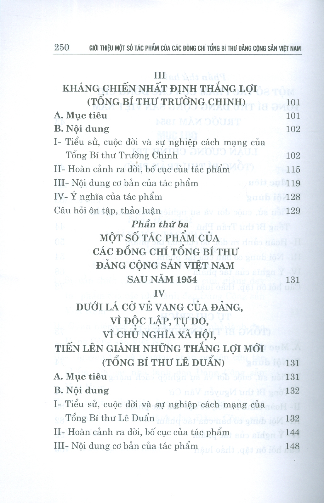 Giới Thiệu Một Số Tác Phẩm Của Các Đồng Chí Tổng Bí Thư Đảng Cộng Sản Việt Nam (Dành Cho Bậc Đại Học Hệ Chuyên Lý Luận Chính Trị)