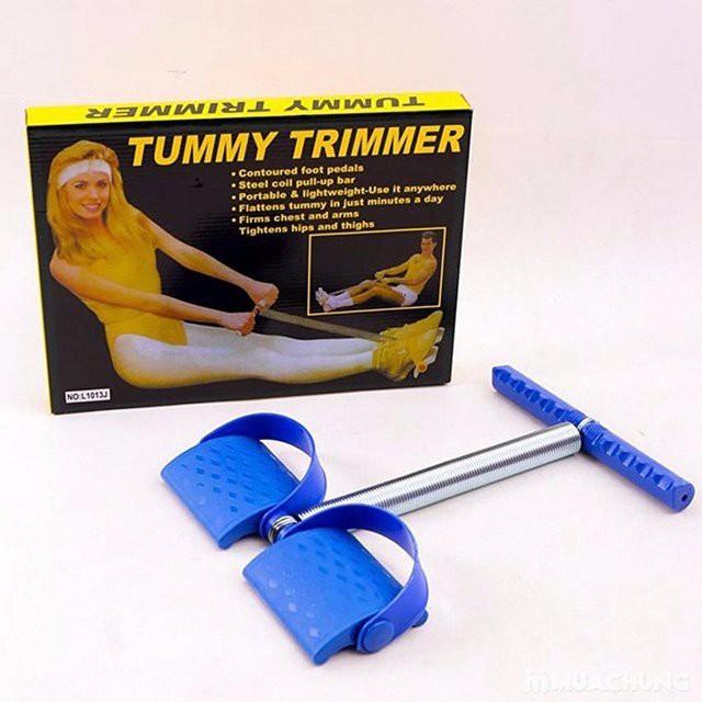 Dây kéo lò xo tập cơ bụng eo thon cao cấp cỡ lớn tummy trimmer(Tím)