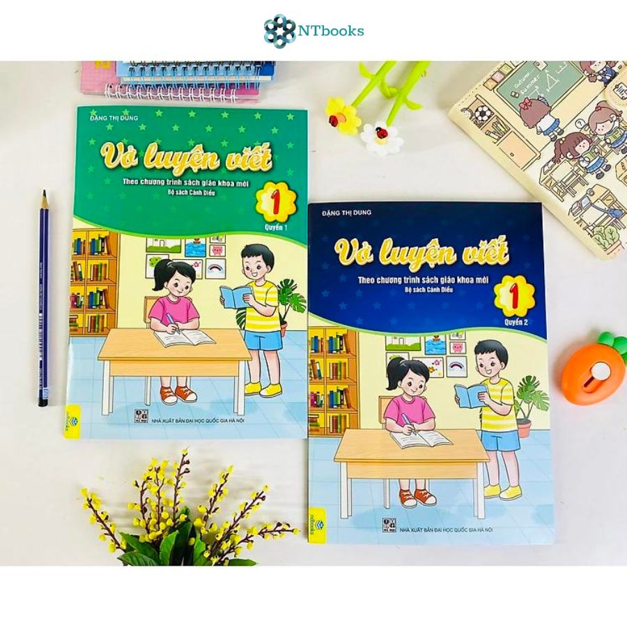 Combo 2 cuốn sách Vở Luyện Viết Lớp 1 - Biên soạn theo chương trình Cánh Diều