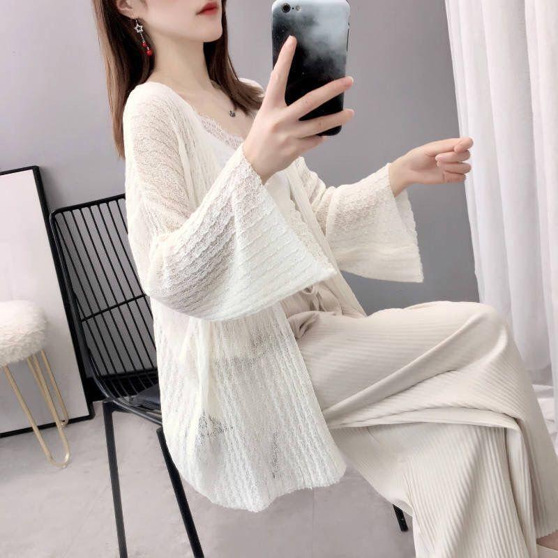 MS327 Áo khoác cardigan nữ mỏng dệt kim nhẹ nhàng dáng lỡ