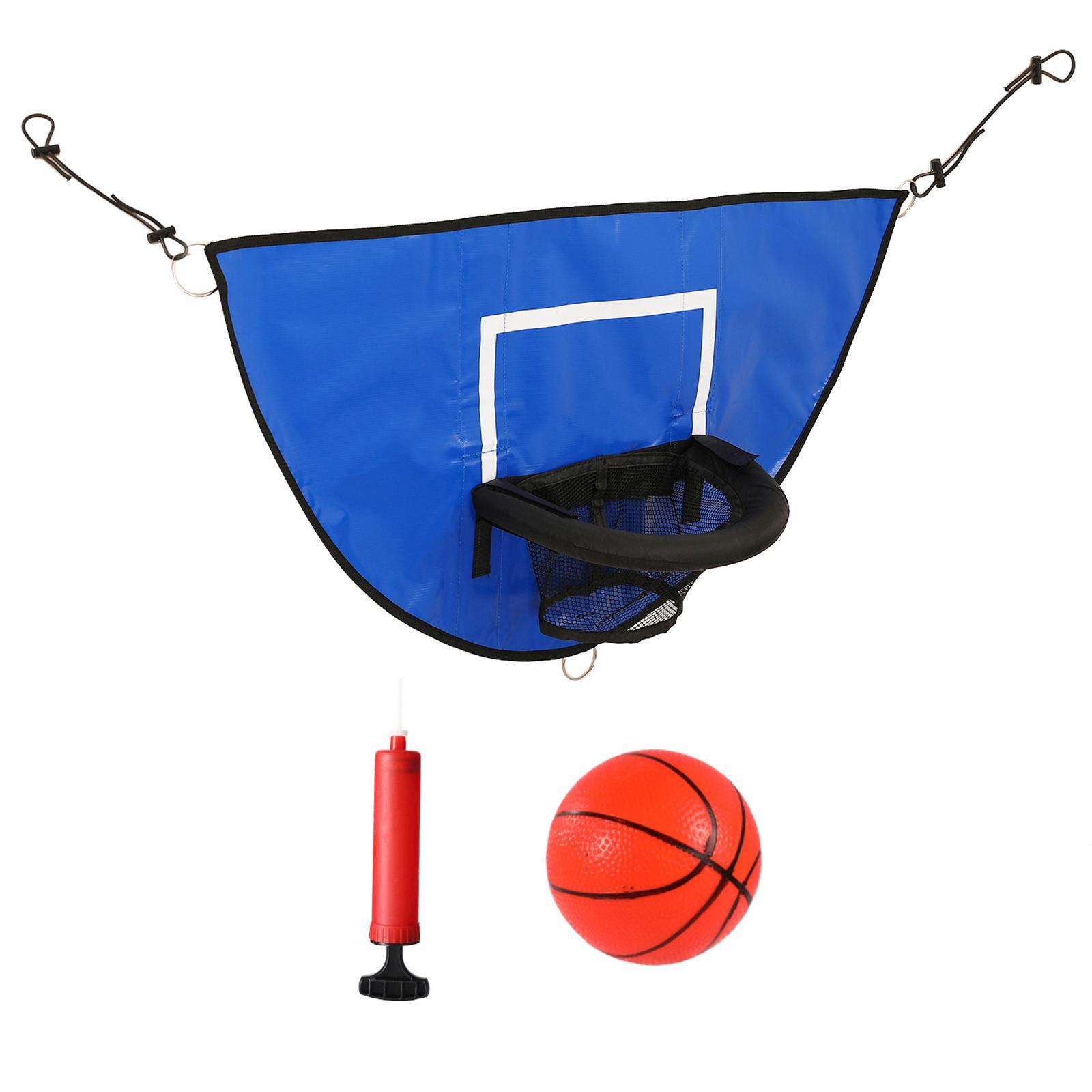 Universal Trampoline Basketball Hoop, with Pump and Mini Basketball, Mini Basketball Hoop for Trampoline for Indoor Outdoor Playing Gifts