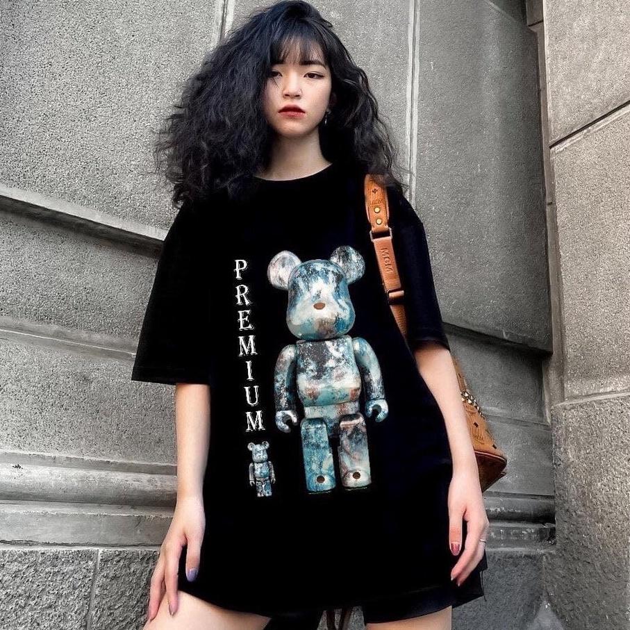 Áo thun tay lỡ HELES form rộng unisex oversize, áo phông nam nữ đẹp ulzzang GẤU PREMIUM H30