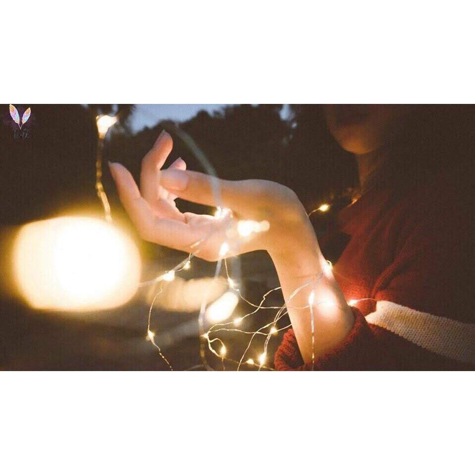 Đèn led trang trí Fairy Light đom đóm 2m kèm sẵn pin đĩa