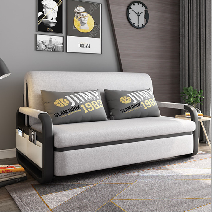 Giường Sofa Gấp Gọn Thành Ghế , Giường Sofa Gấp Gọn Thông Minh Đa Chức Năng , Giường Sofa Beat , Ghế Sofa Biến Thành Giường Cao Cấp ( Tặng Kèm 2 Gối Cao Cấp ) T359