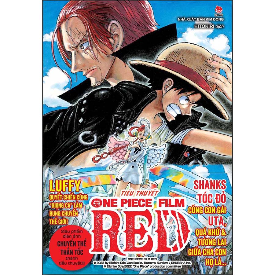 Tiểu Thuyết One Piece Film RED [Tặng Kèm Bìa Áo Và Poster Gập Sẵn Bên Trong]