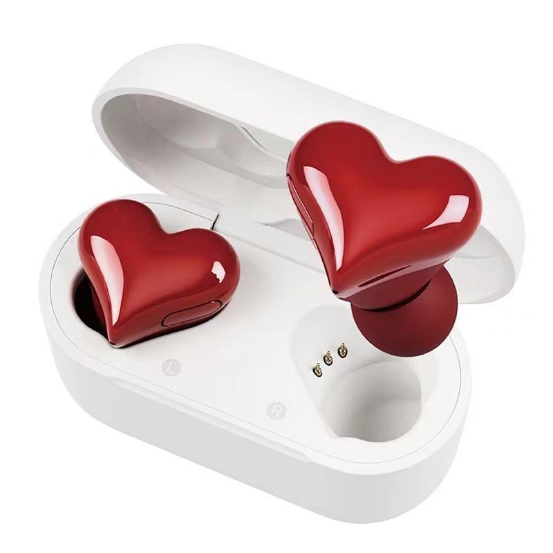 Tai nghe bluetooth hình trái tim hình trái tim Thời trang Tai nghe đồ tai điện tử chất lượng cao