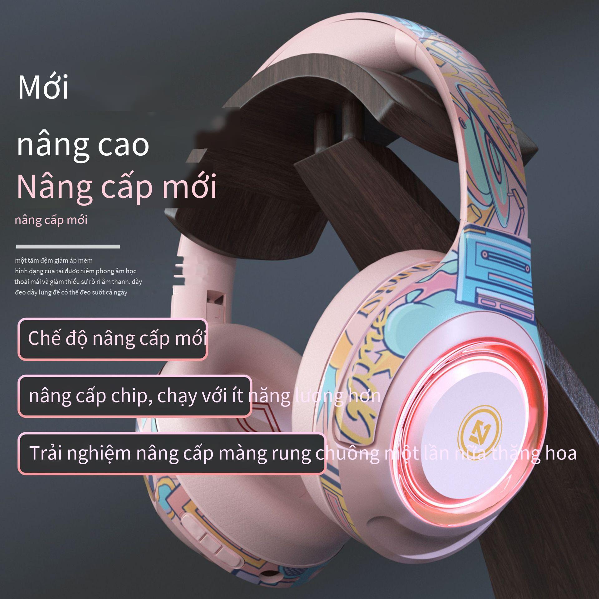 Giao hàng nhanh Hàng mới về A2 Tai nghe chơi game có độ trễ thấp Tai nghe chơi game Bluetooth không dây Tai nghe được chiếu sáng Tai nghe khử tiếng ồn