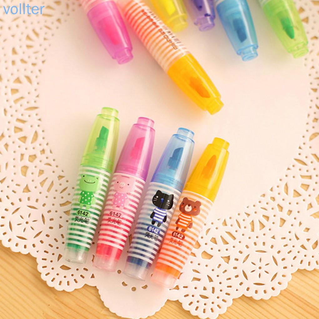 Set 6 Bút Dạ Quang Màu Sắc Xinh Xắn