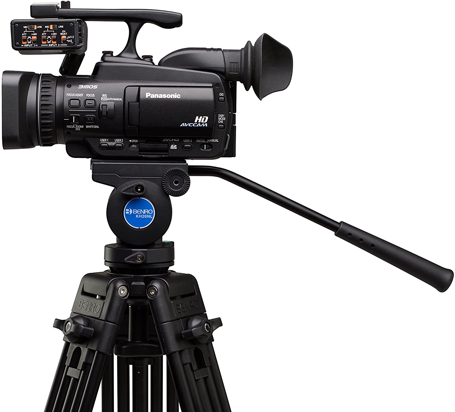 Chân Máy Ảnh Benro Video Tripod KH26 (Đen) - Hàng Nhập Khẩu