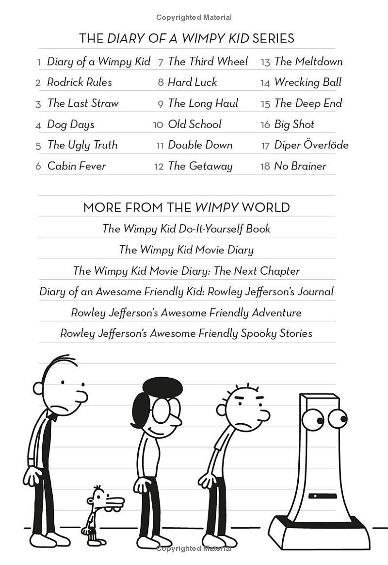 Sách ngoại văn: Diary Of A Wimpy Kid 18 - No Brainer