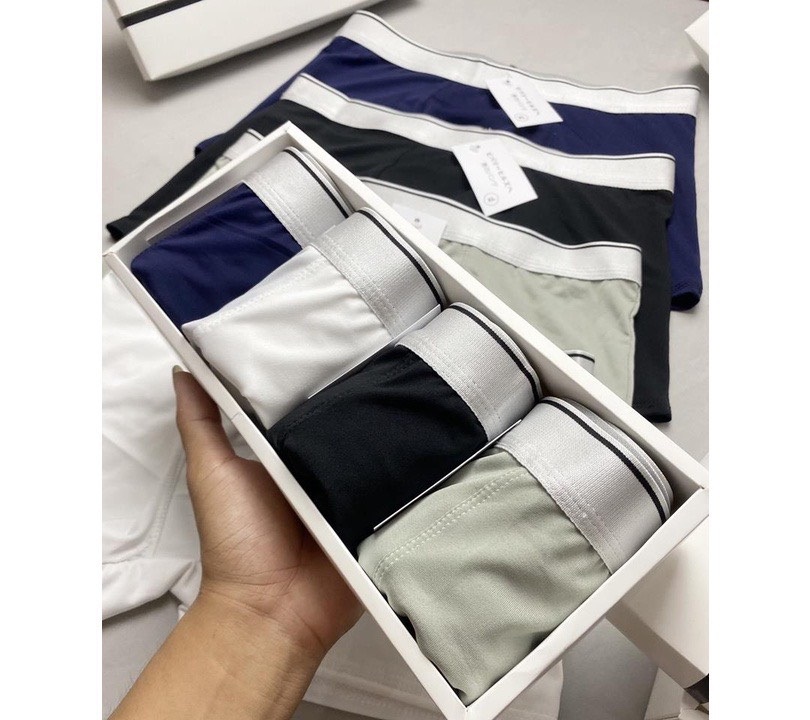 Combo 4 Quần lót nam boxer thun lạnh cạp trơn, quần sịp đùi nam thun lạnh thoáng mát,co dãn 4 chiều SDN01 PROMAN