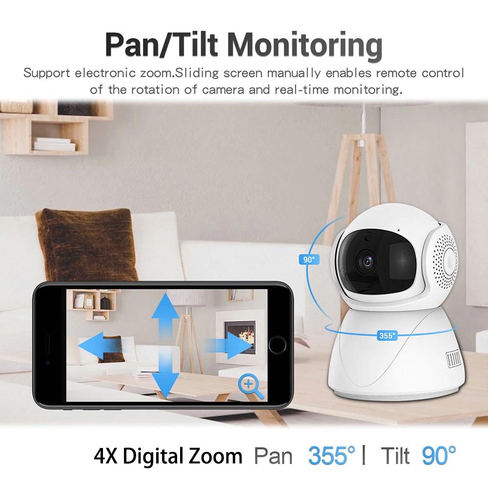 Xả kho Camera Giám Sát không dây 2.4G 5G WiFi Full HD 1080P Tự động theo dõi