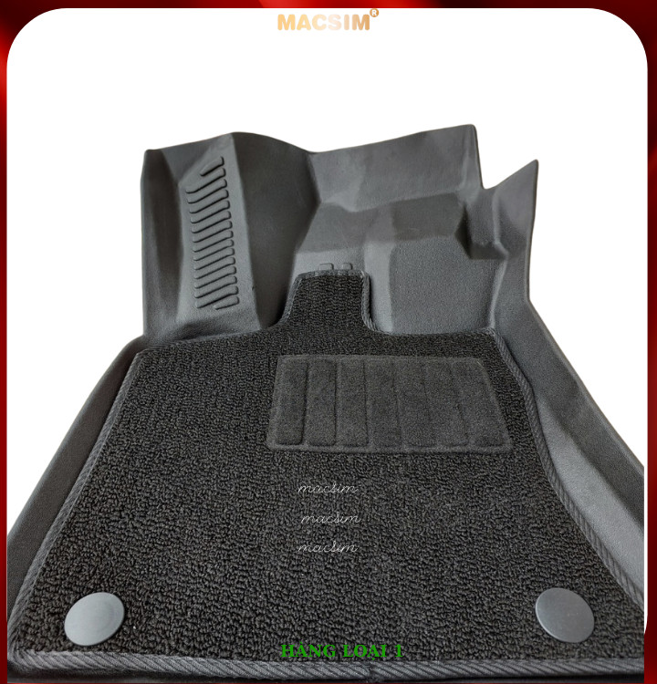 Thảm lót sàn ô tô 2 lớp cao cấp dành cho xe Audi Q5 2010 - 2018 (sd) nhãn hiệu Macsim chất liệu TPE màu đen