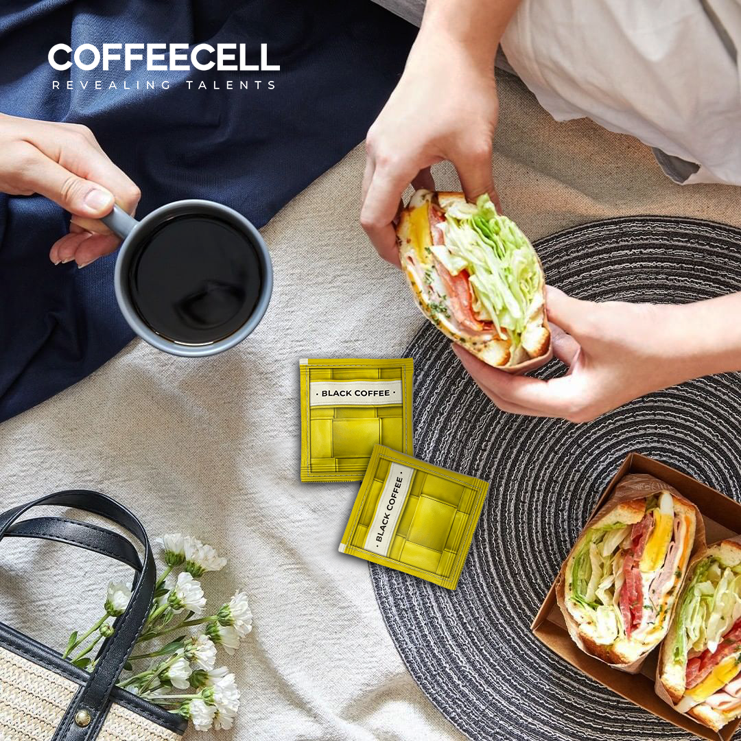 Combo 5 gói Cà phê đen với Nhân sâm trắng thượng hạng - COFFEECELL - Hàng Chính Hãng