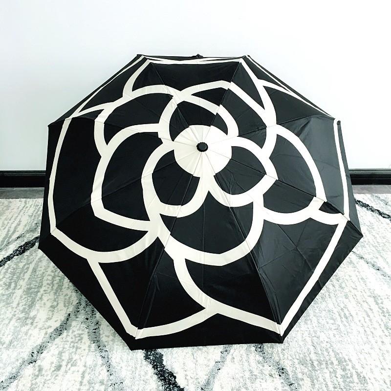 Ô dù cao cấp tự động 2 chiều ARDECO chống tia UV - Mẫu hoa trắng đen size 98cm