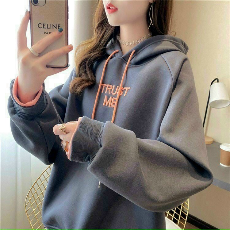 Áo khoác Hoodies nữ vải nỉ bông mềm ấm Freesize Thời trang Hot Trend Kita Unisex - TRUST ME