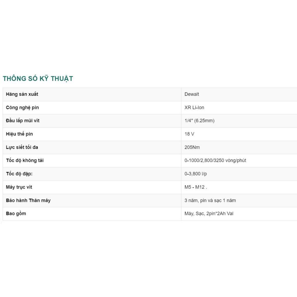 Máy vặn vít động lực pin 18V Dewalt DCF887D2 - Kết Nối Tiêu Dùng