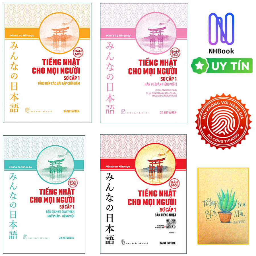 Combo Sách Học Tiếng Nhật Hay Không Thể Bỏ Qua: Tiếng Nhật Cho Mọi Người - Trình Độ Sơ Cấp 1