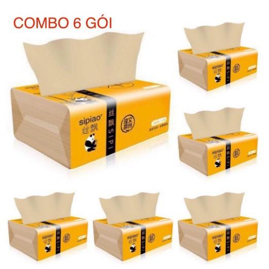 COMBO 10 GÓI GIẤY GẤU TRÚC SIÊU DAI SIÊU MỊN CAO CẤP