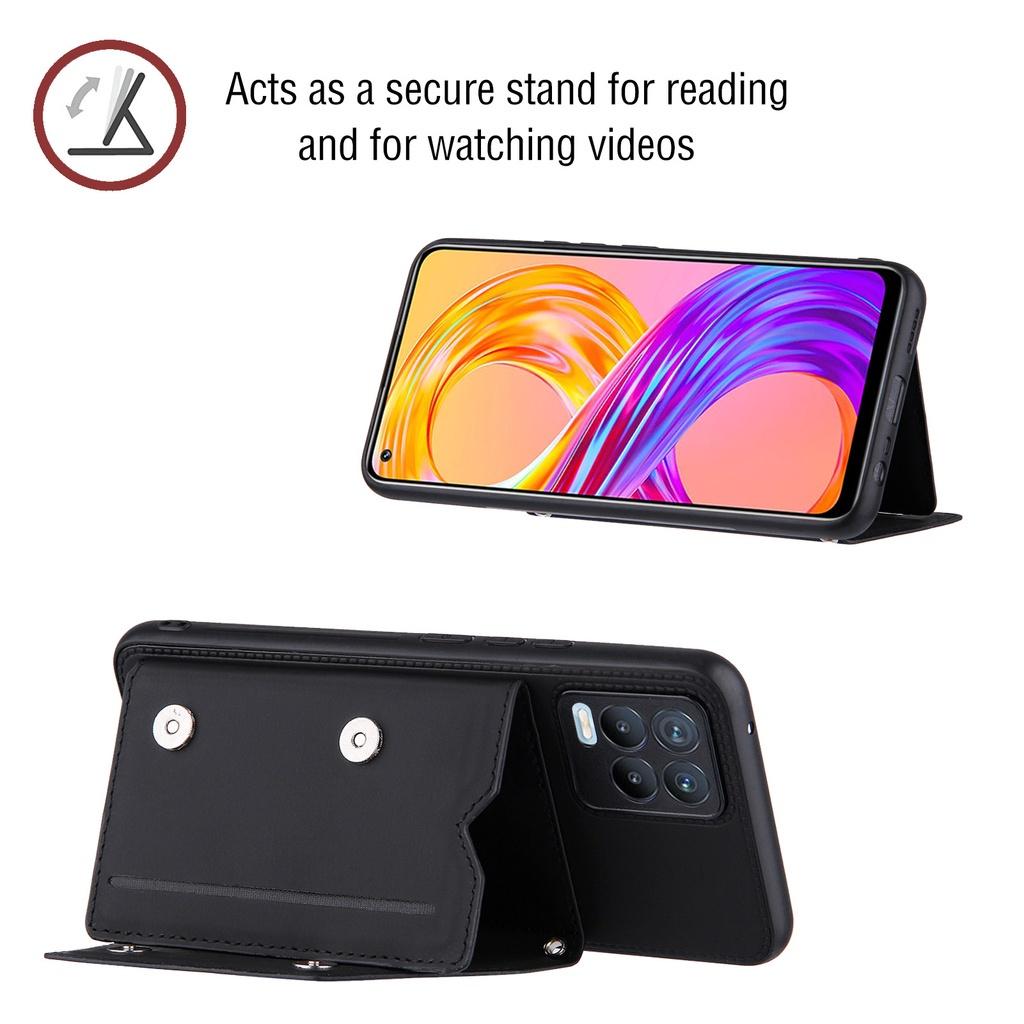 Ốp lưng điện thoại dạng ví da Cho OPPO / A5 A52/ A72/ A92 A95 5G K9 Realme 8 / 8 Pro 4G Reno6 Pro+ 5G