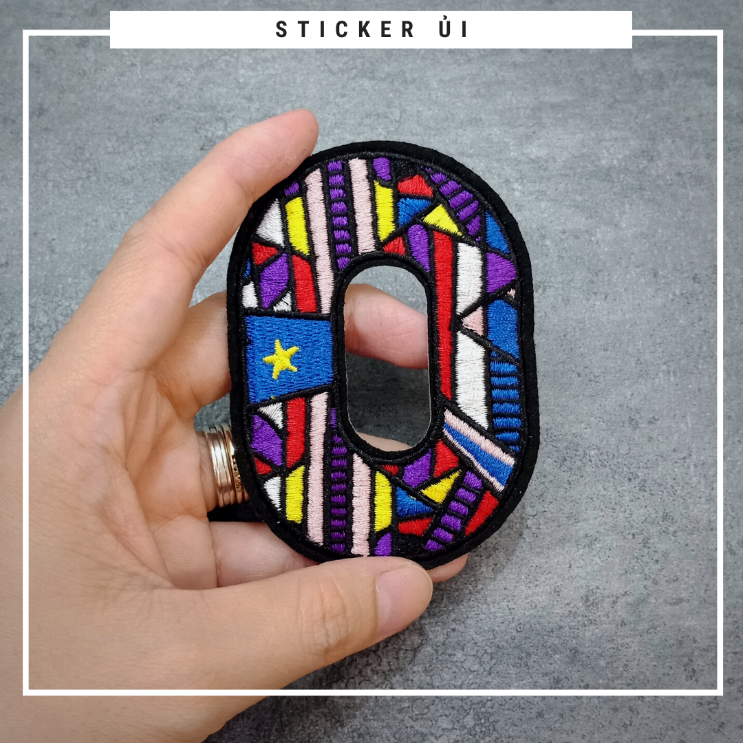 Phụ kiện trang trí áo thun tay lỡ unisex: Logo Sticker Patch Ủi Quần Áo, BALO, quần jogger chuẩn local brand streetstyle