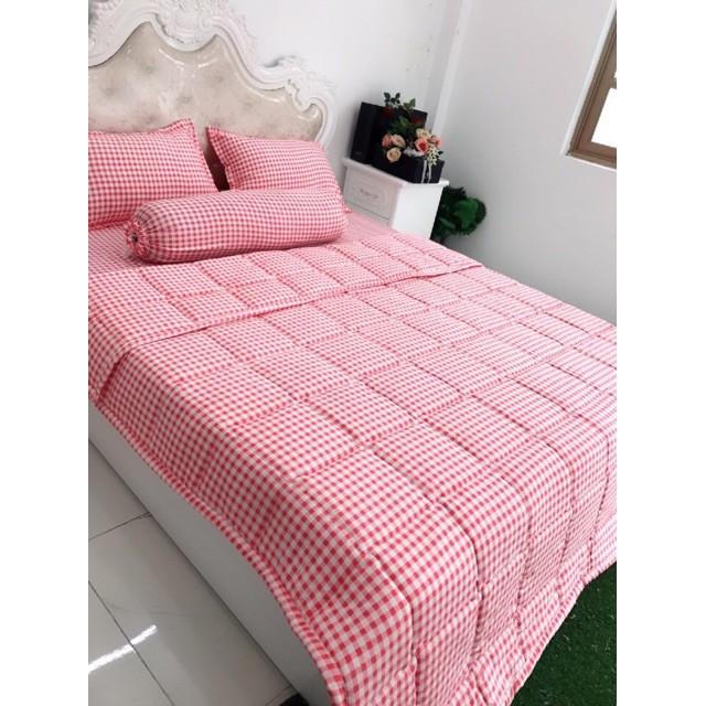 Trọn Bộ Chăn Ga Gối Cotton Hàn Quốc PLX27 Gosan Bedding dễ giặt máy không xù ưa nhìn dễ phối màu