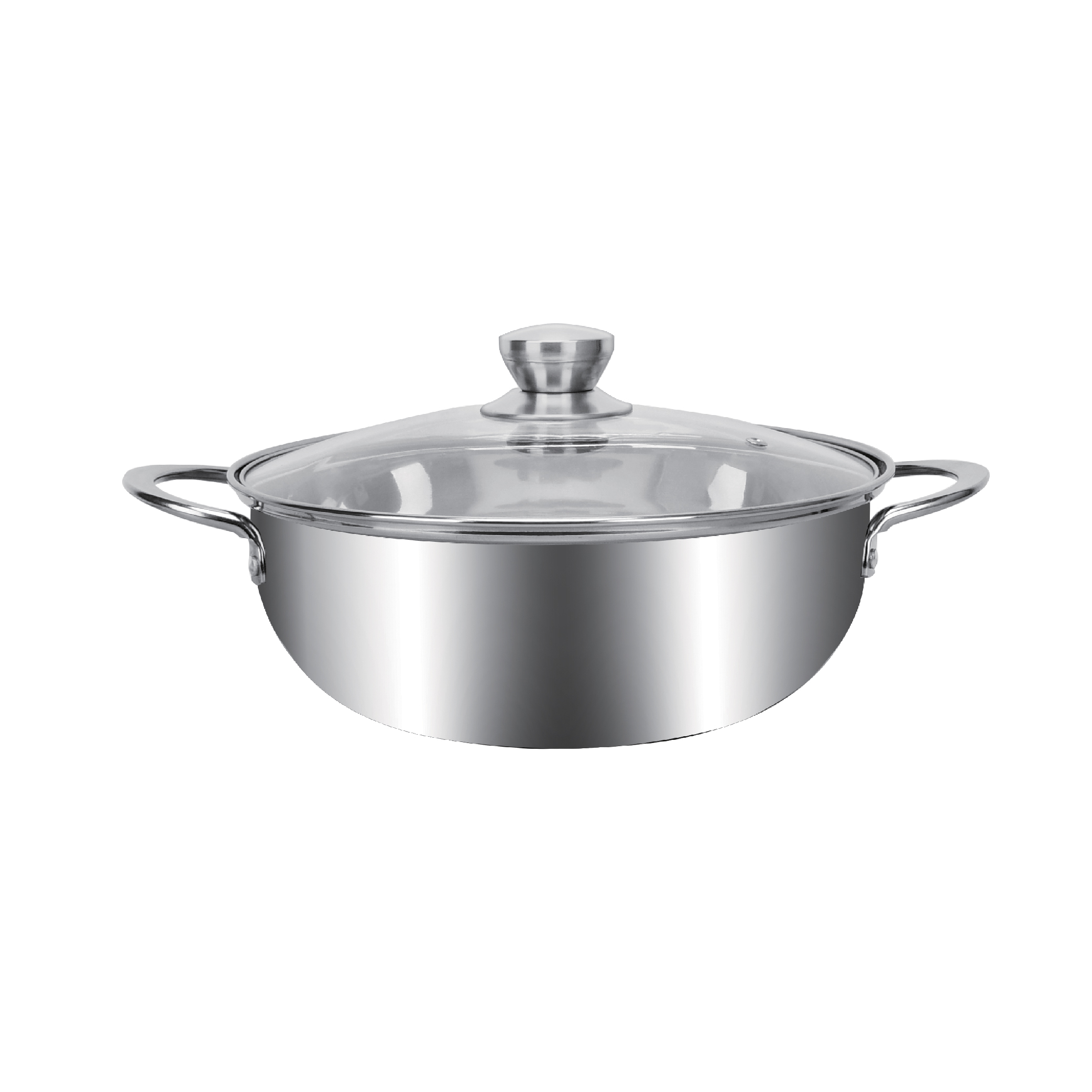 Nồi lẩu Inox cao cấp, sâu lòng Vicenza GE-0319 Size 28cm