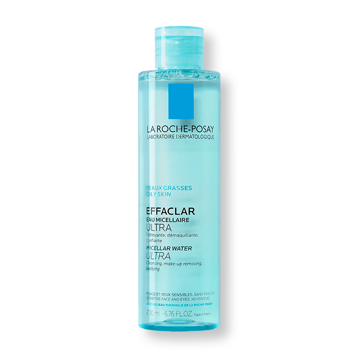 Nước làm sạch sâu và tẩy trang dành cho da mụn, da dầu nhạy cảm La Roche-Posay Effaclar Micellar Water 200ml