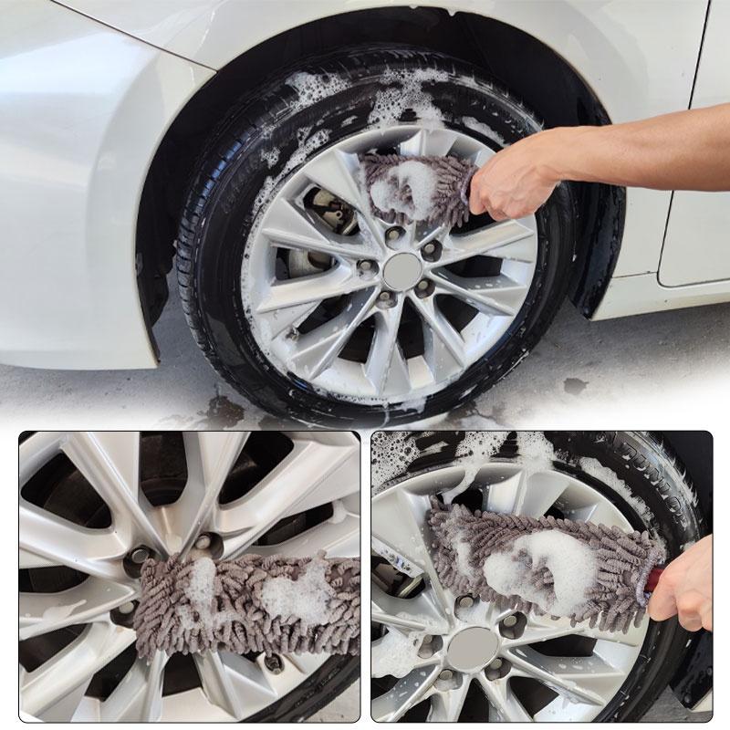 Bàn Chải Vệ Sinh Bánh Xe Hơi Bằng Kim Loại Tiện Dụng