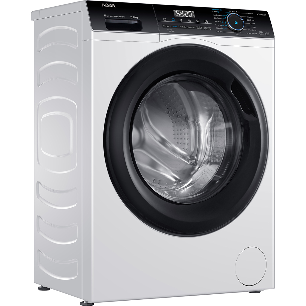 Máy giặt Aqua Inverter 8 kg AQD-A800F.W - Hàng Chính Hãng