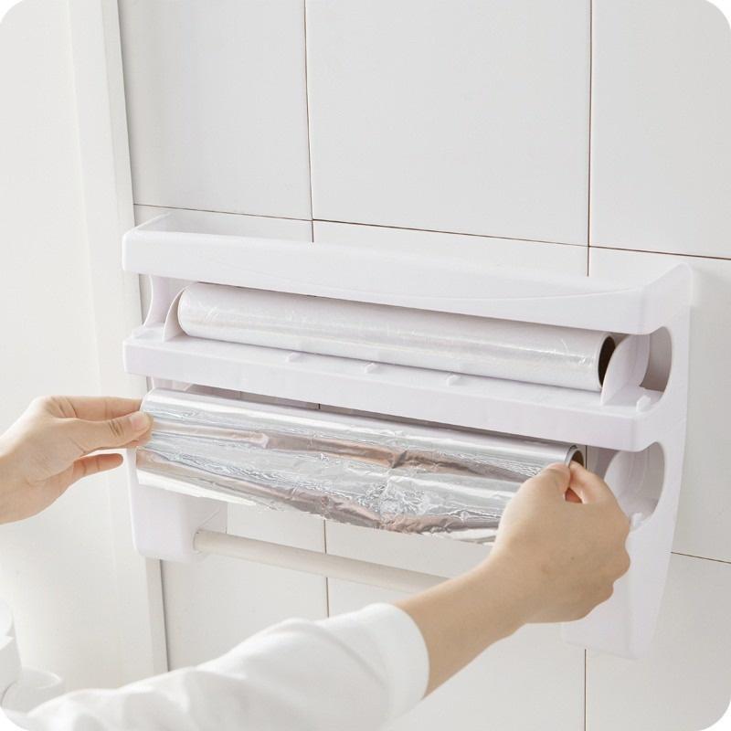 Kệ dụng cụ đựng cắt màng bọc thực phẩm