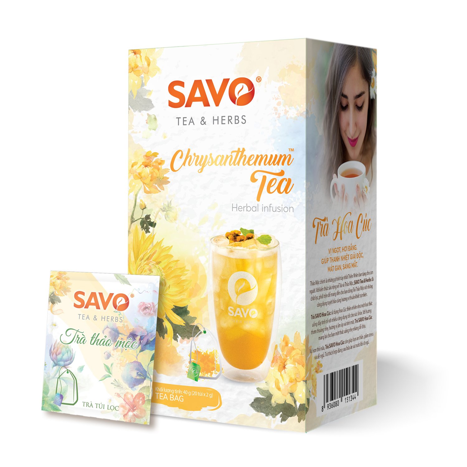 Trà Thảo Mộc SAVO HOA CÚC (Chrysanthemum Herbal Tea)