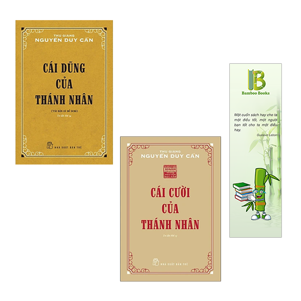 Combo 2 Cuốn Sách Của Cụ Nguyễn Duy Cần: Cái Cười Của Thánh Nhân + Cái Dũng Của Thánh Nhân (Tặng Kèm Bookmark Bamboo Books)