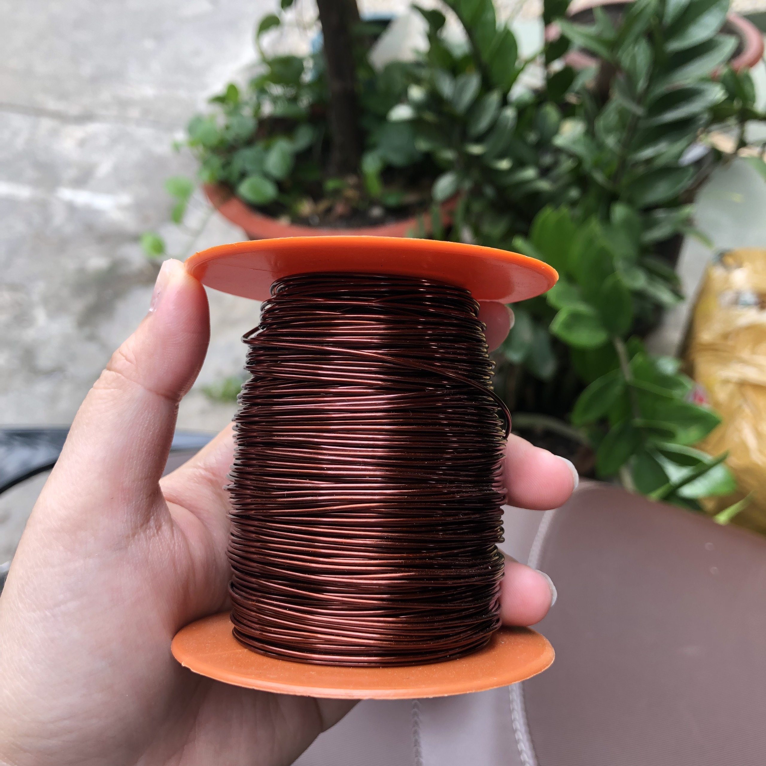 Dây Nhôm Mạ Đồng Uốn Phong Lan Cây Cảnh -200g