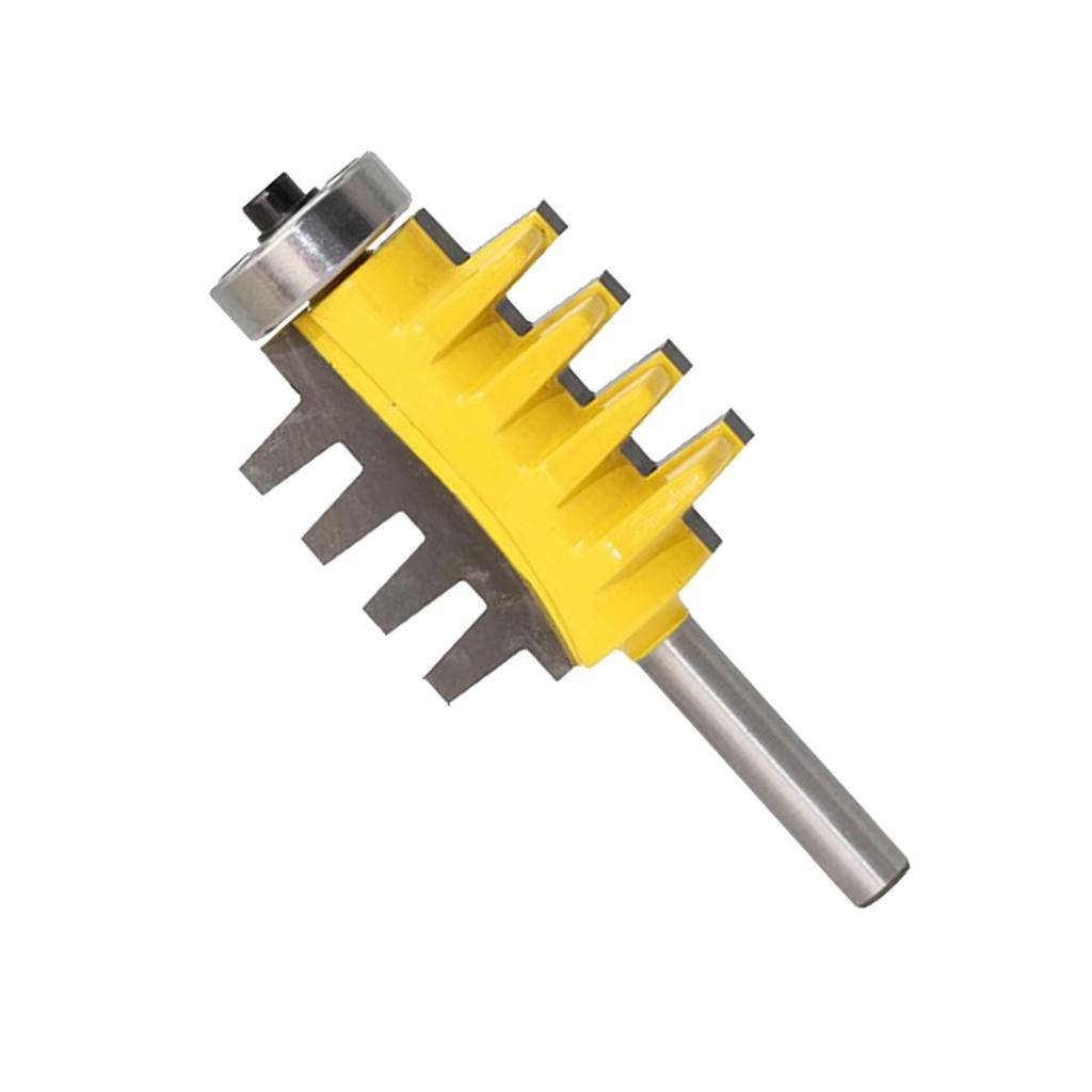 1/4 Shank Flush Trim Router Bit, 8mm Cutting Finger Joint Router Bit, 2pcs