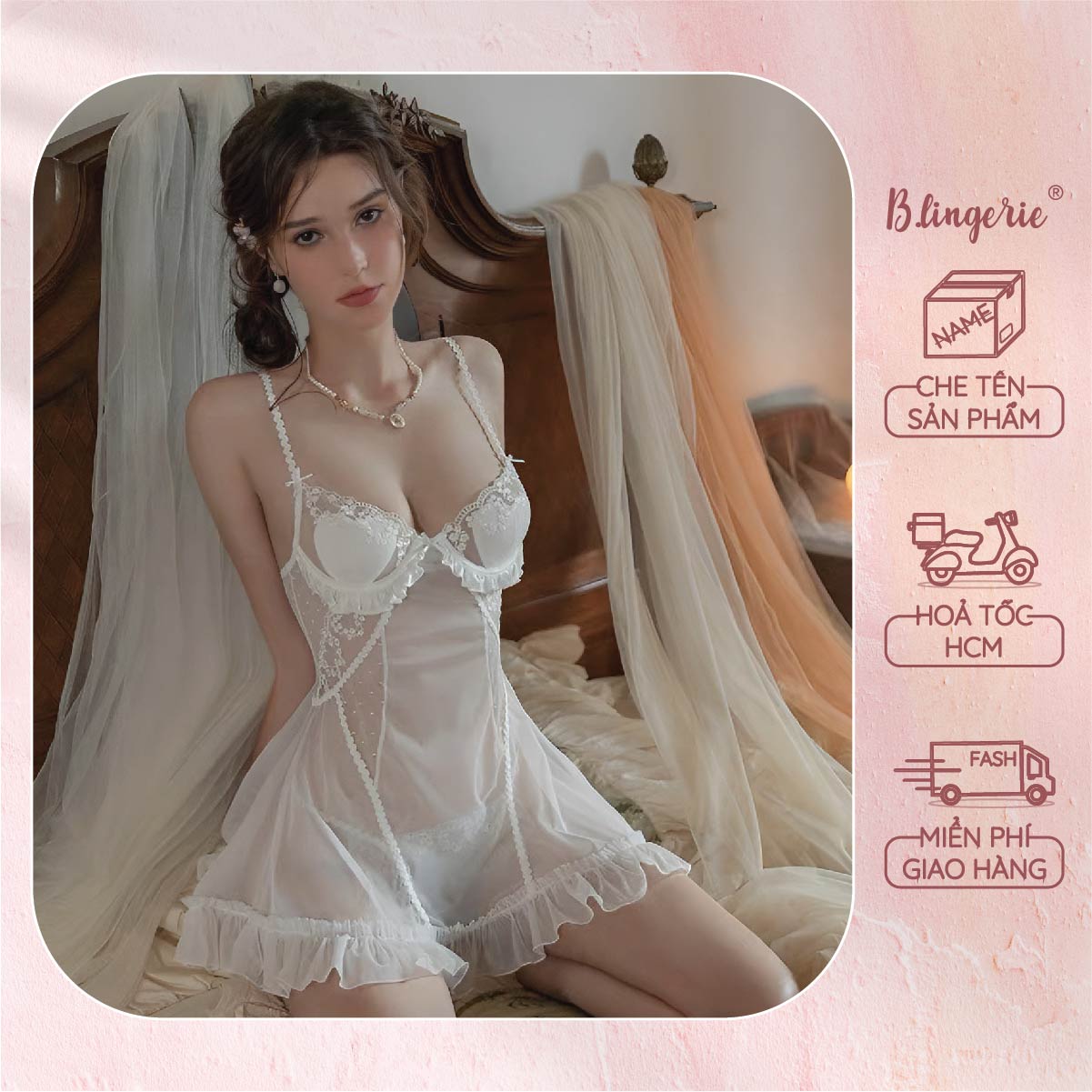 Váy Ngủ Xinh Xắn Gợi Cảm - B.Lingerie