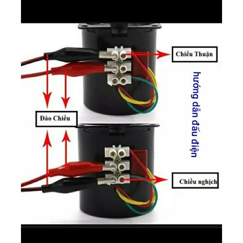 Mô tơ giảm tốc 220v 18W + ốc nhông