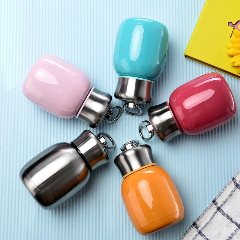 200ML Mini Dễ Thương Giữ Nhiệt Màu Cho Trẻ Em Cà Phê Inox Hút Chân Không Bình Giữ Nhiệt Du Lịch Uống Nước
